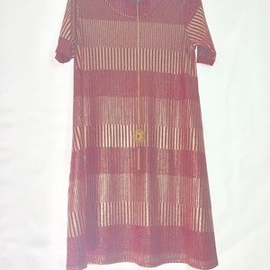 Beautiful Burgundy Dress with jewelry included